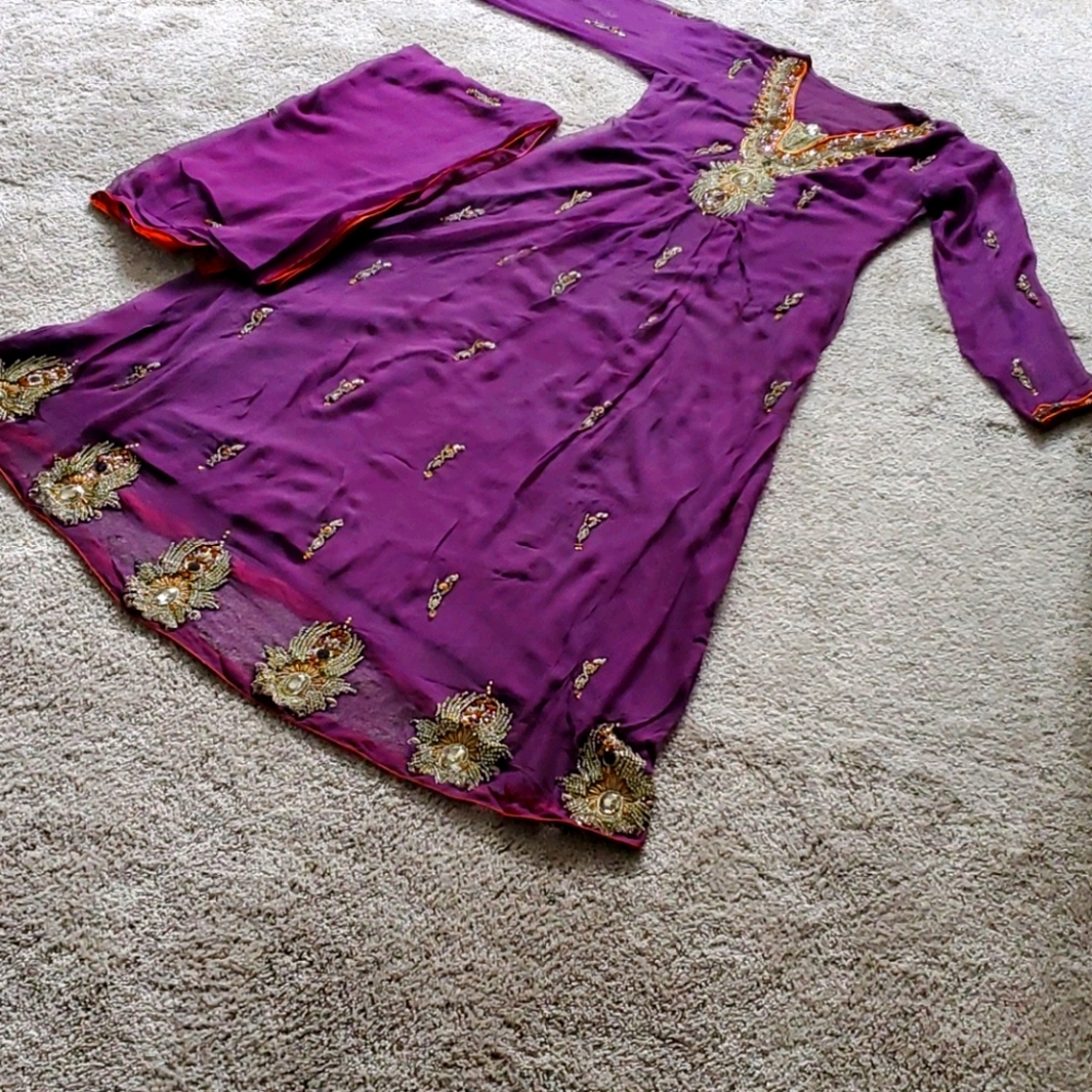 chiffon party wear pakistani maxi